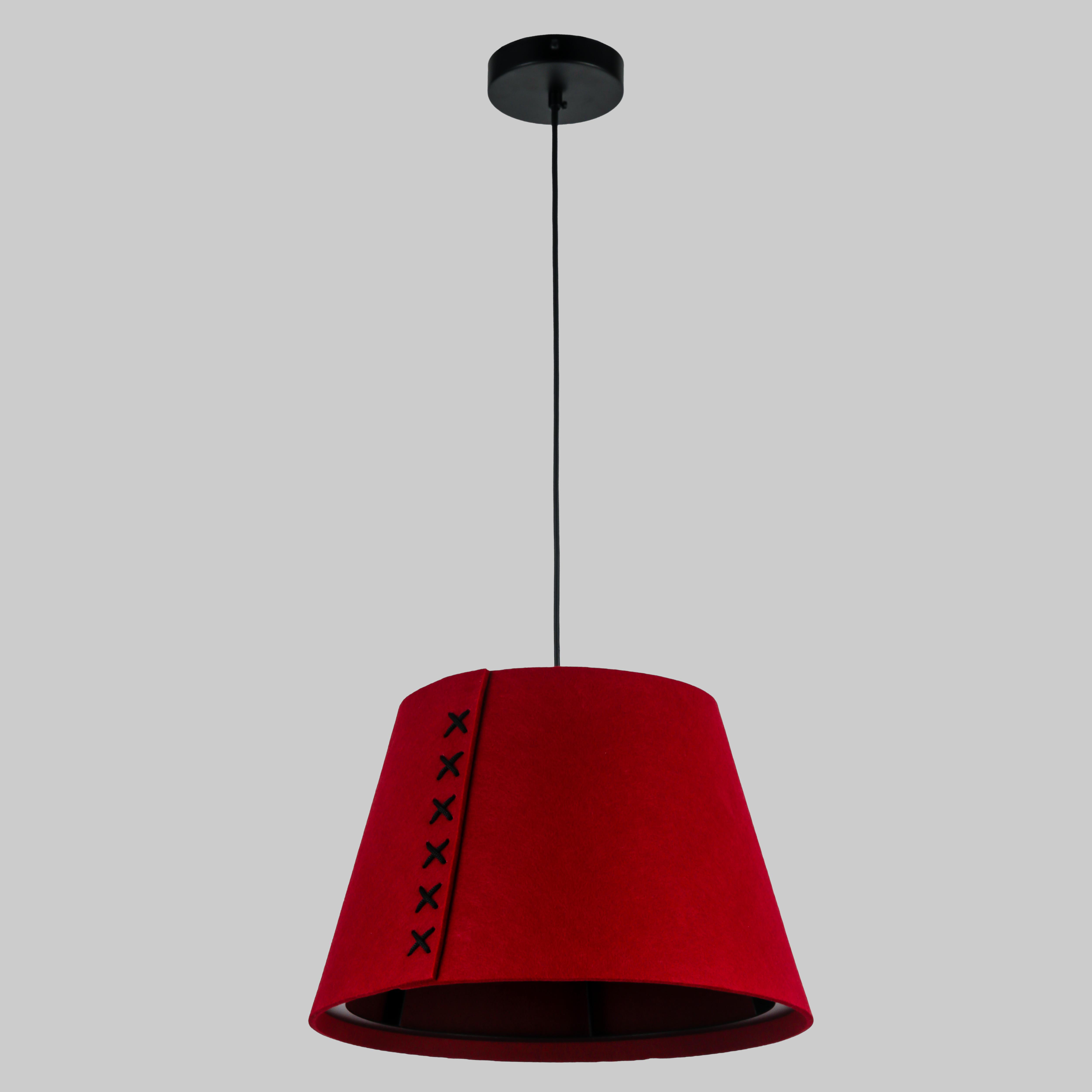 Подвес-люстра дизайнерский из фетра 40 см Бордовый (805-1998-1) Подвес-люстра дизайнерский из фетра 40 см Бордовый (805-1998-1)