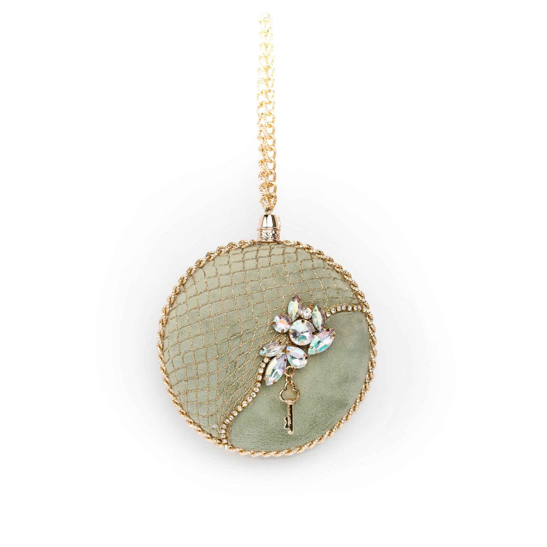 Іграшка на ялинку Флоріаль "Стефанія" медальйон 15 см (4003)