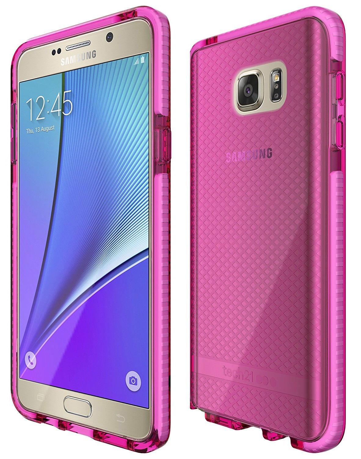 Противоударный чехол Tech21 Evo Check для Samsung Galaxy Note 5 Розовый