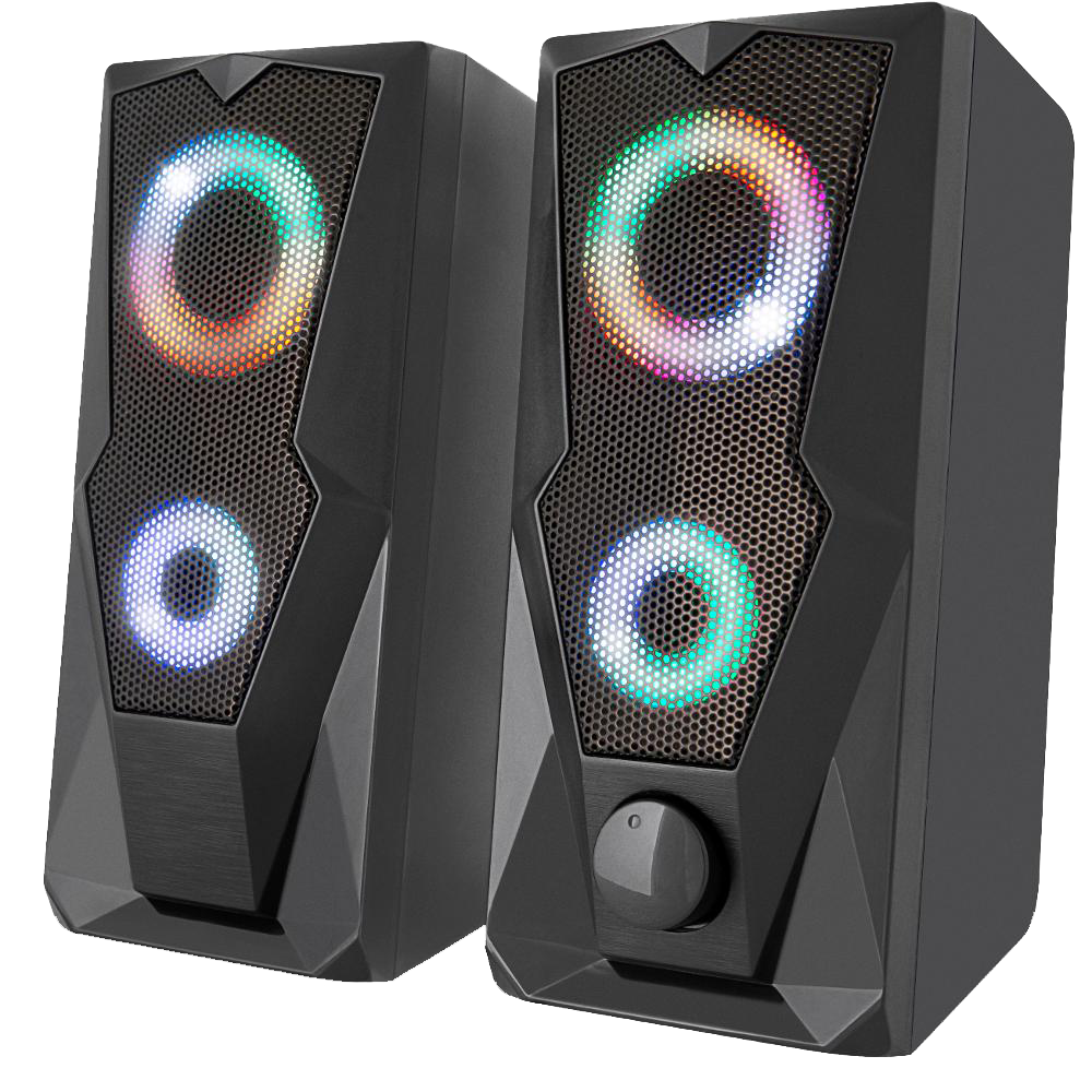 Акустика YENKEE YSP 2003RGB USB Speaker PC 2.0 с подсветкой Black (UG-45015339)