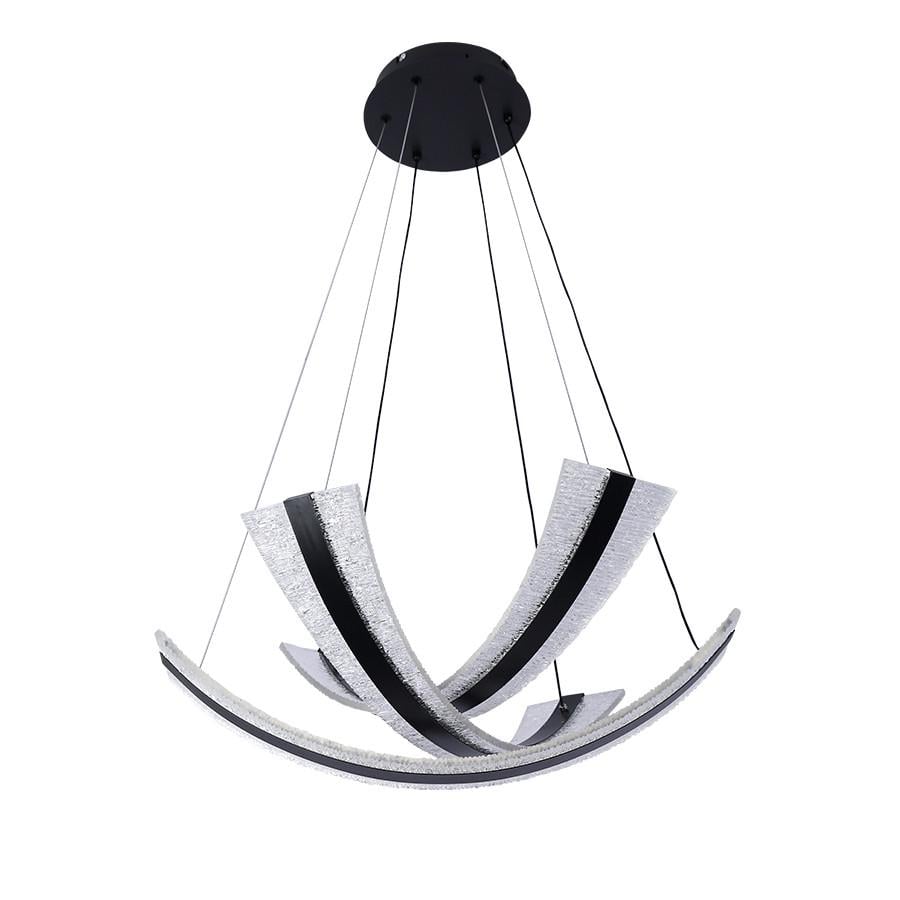 Люстра LED з пультом 86W 7873083 BK Чорний