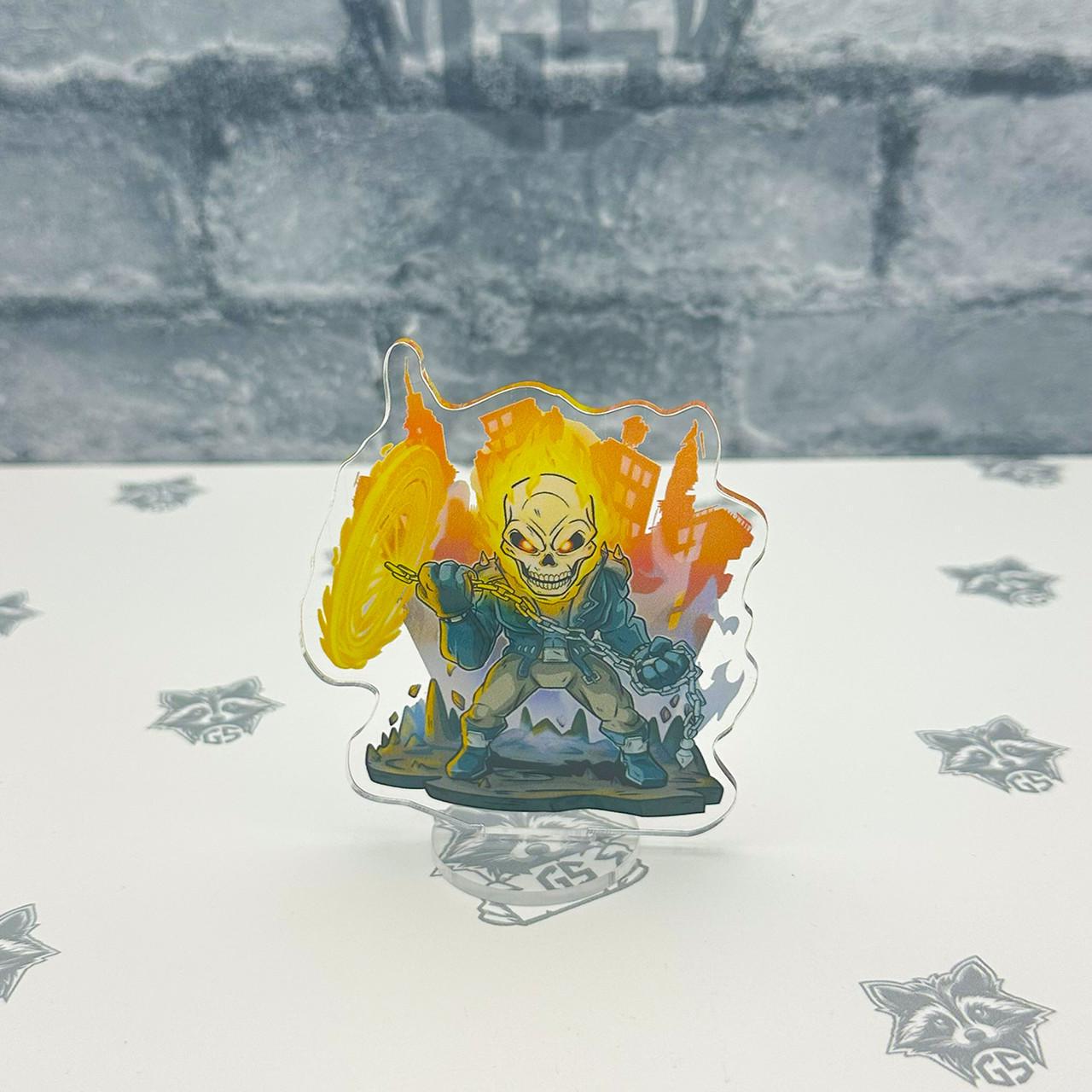 Фигурка коллекционная акриловая Chibi Призрачный гонщик 10 см (2379305584)