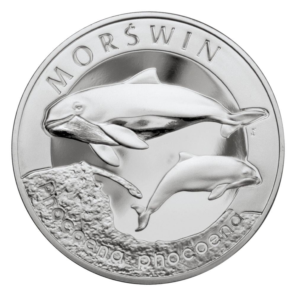 Коллекционная монета Польша 20 злотых 2004 «Дельфин» Серебро Proof Y 515