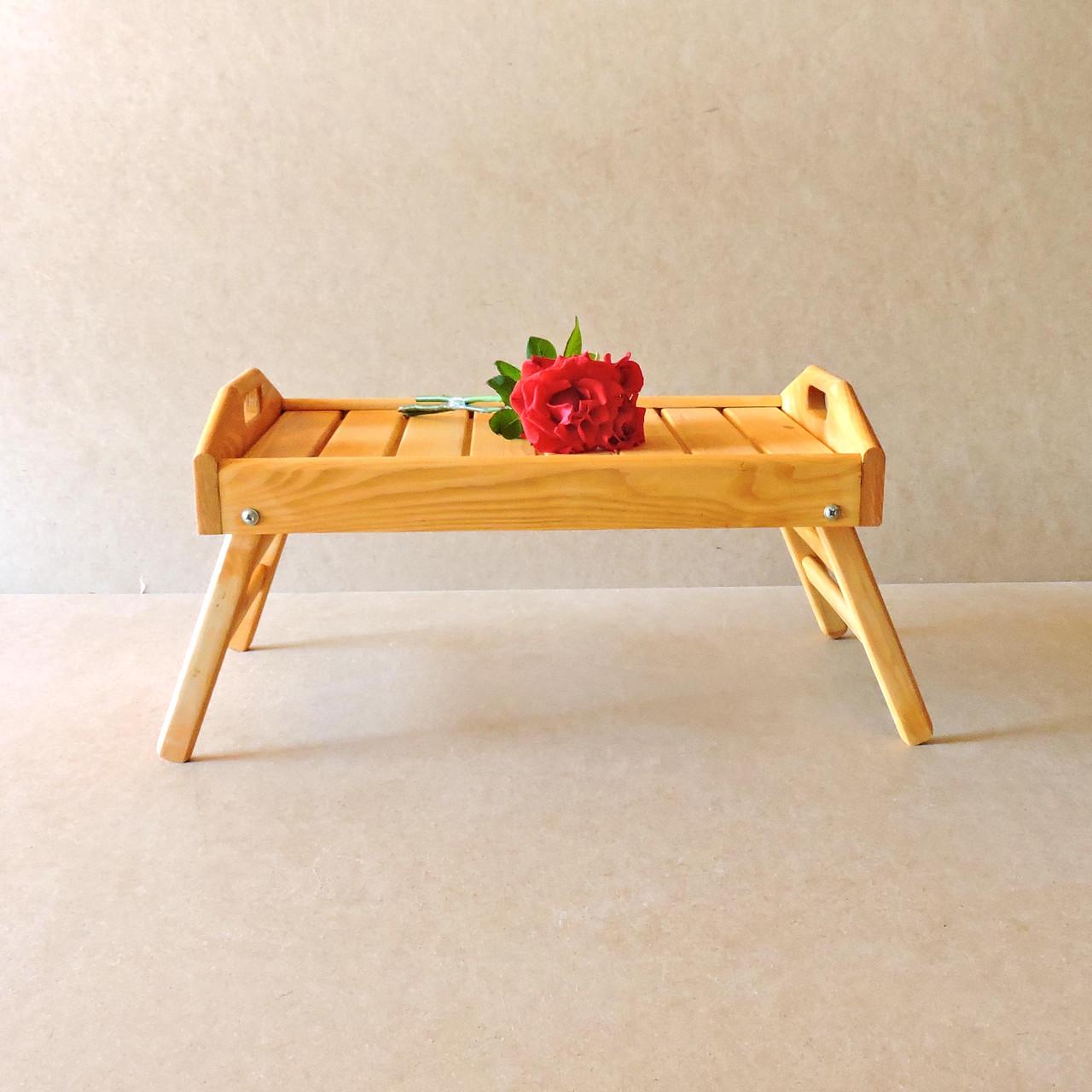 Столик-піднос для сніданку з дерева Аляска Каррі (СТП-001703) - фото 2 Столик-піднос для сніданку з дерева Аляска Каррі (СТП-001703) - фото 2