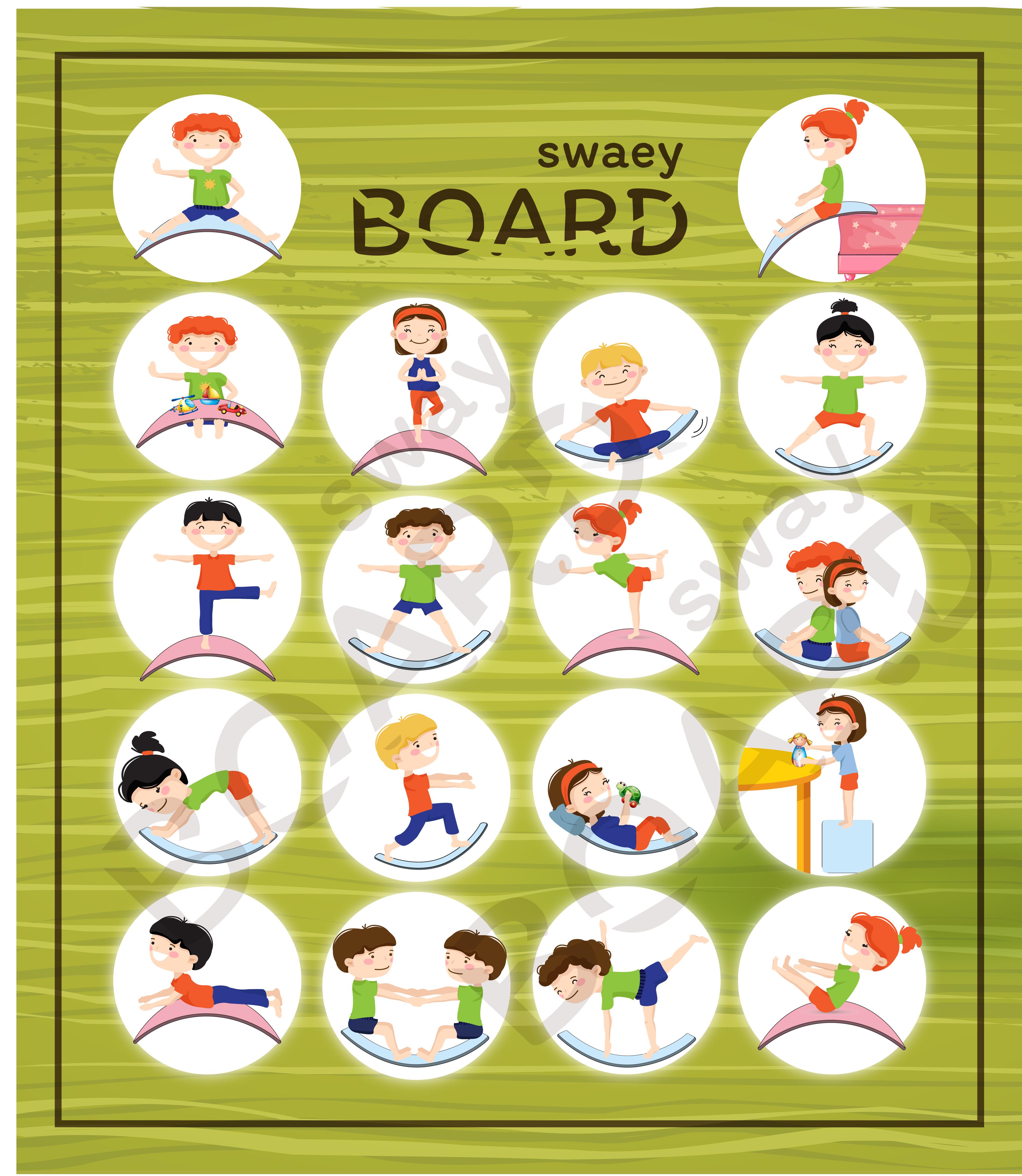 Рокерборд SwaeyBoard Big с защитой для пальцев 109x32x2 см Оранжевый - фото 7