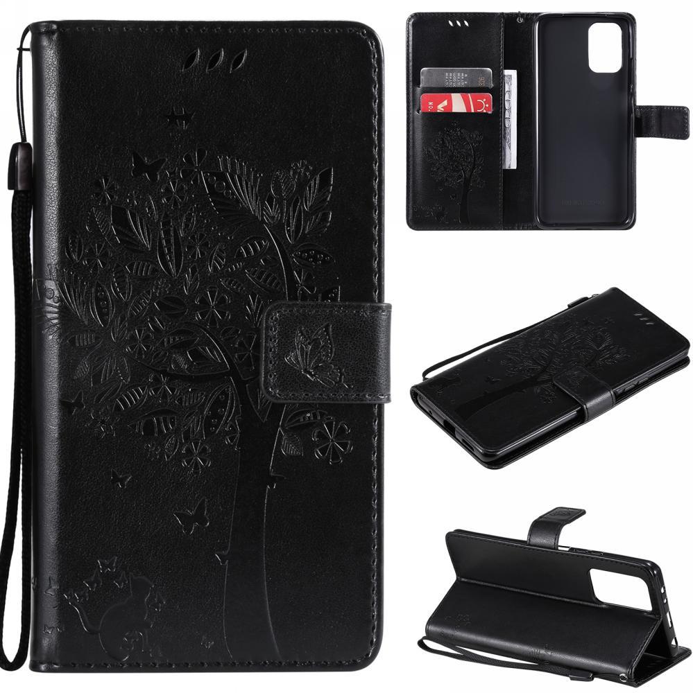 Чехол для Xiaomi Redmi 10 (рисунок кот и дерево) Black (23757-2B)