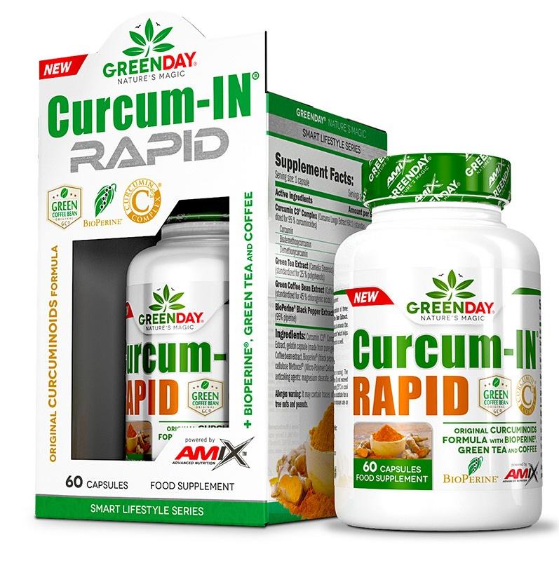 Куркумин для спорта Amix Nutrition GreenDay Curcum-IN Rapid 60 Caps Куркумин для спорта Amix Nutrition GreenDay Curcum-IN Rapid 60 Caps