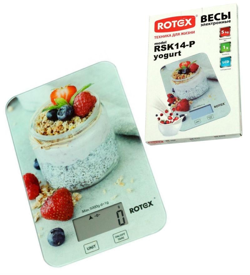 Ваги кухонні Rotex RSK14-P Yogurt - фото 2