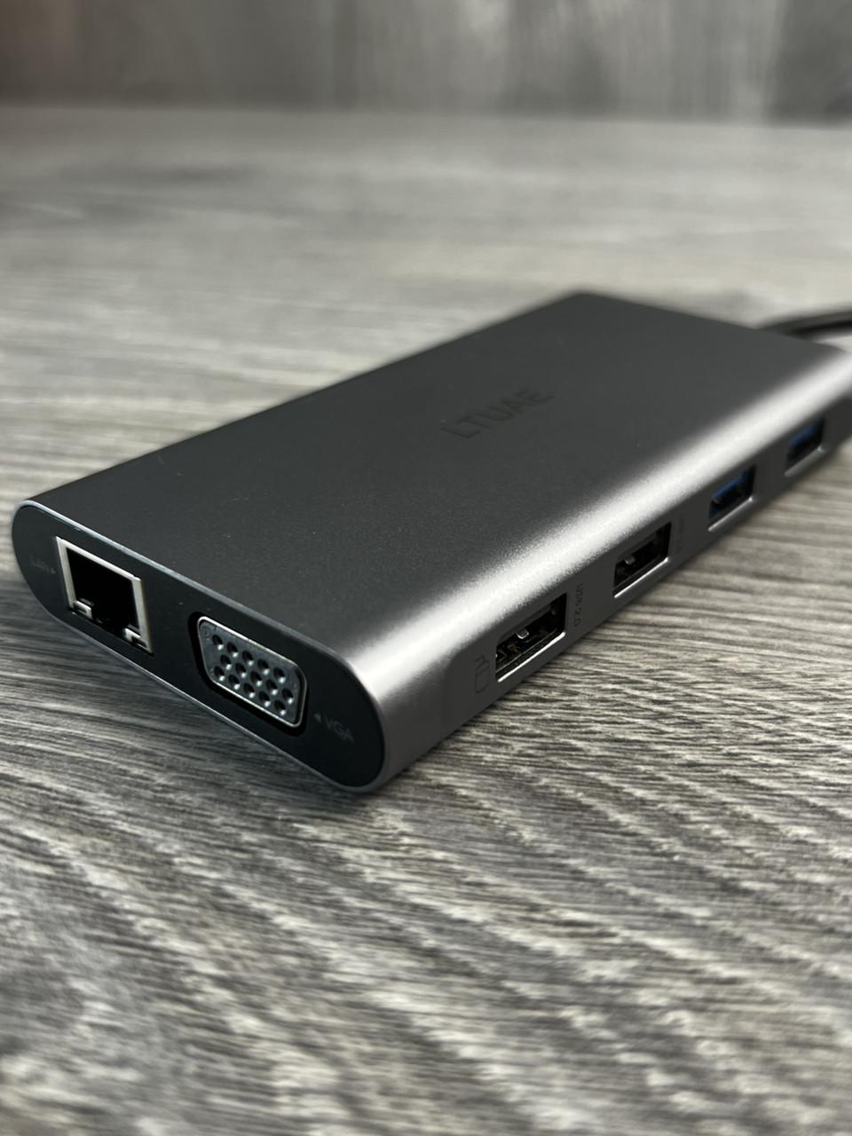 Док-станция для ноутбуков планшетов и телефонов 4K 11в1 USB C двойной дисплей Док-станция для ноутбуков планшетов и телефонов 4K 11в1 USB C двойной дисплей