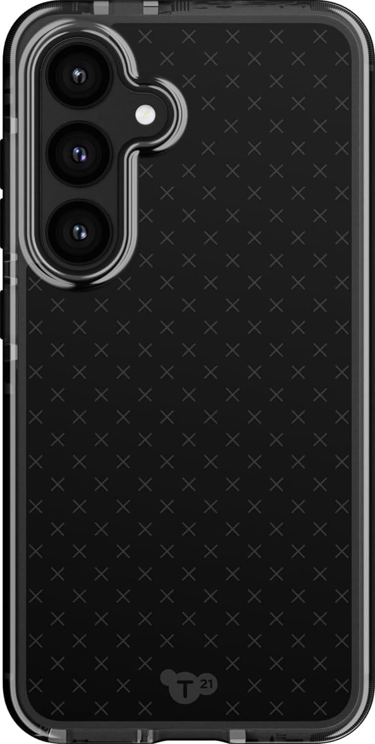 Чохол силіконовий протиударний Tech21 Evo Check для Samsung Galaxy S24/S25 6,2" Black