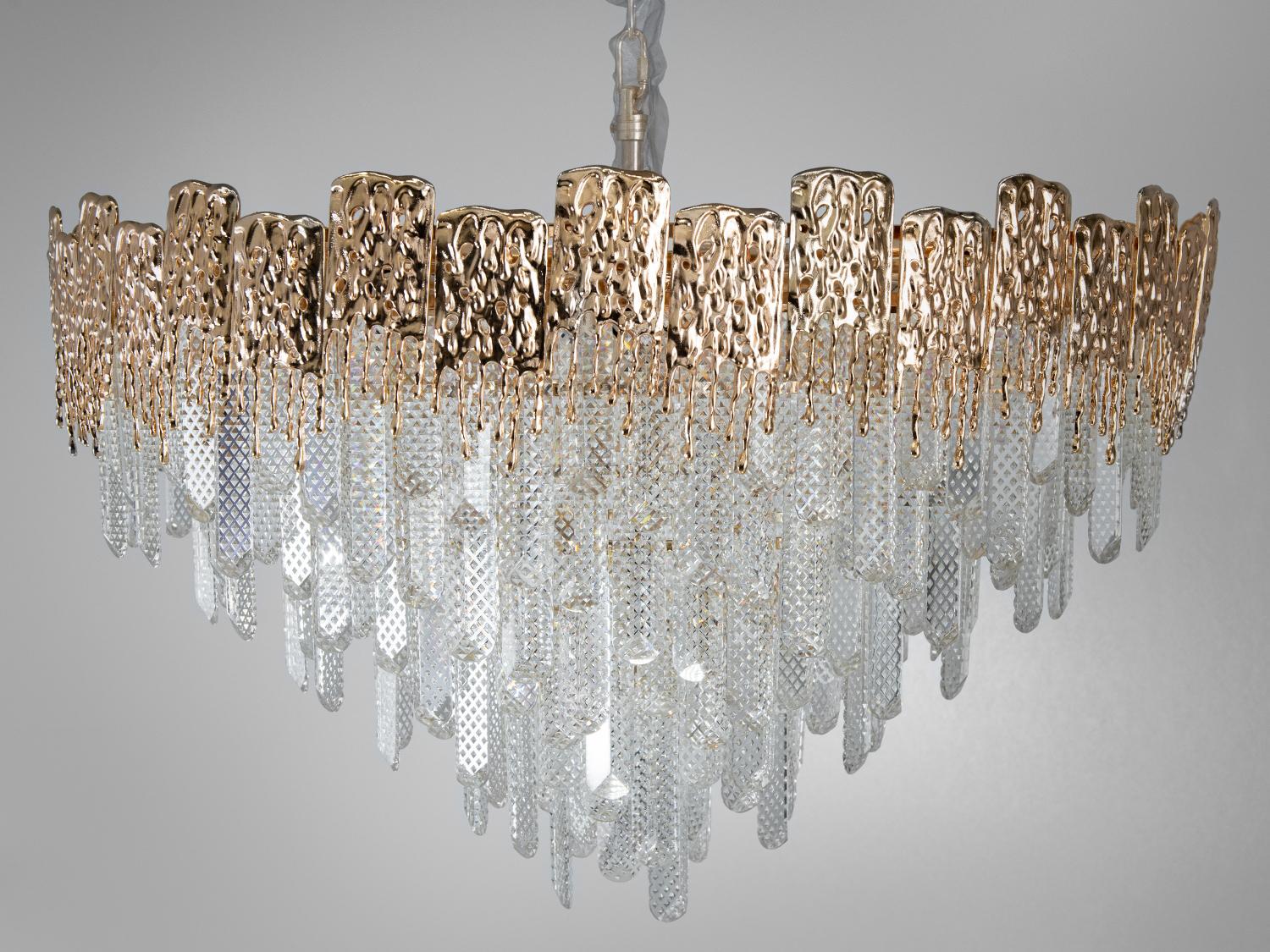 Люстра современная хрустальная Diasha D888-800G Золотой