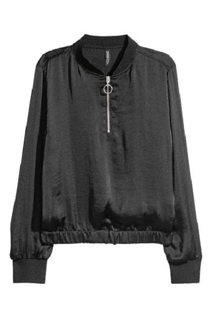 Блуза H&M р. 34 Черный (2202509542)