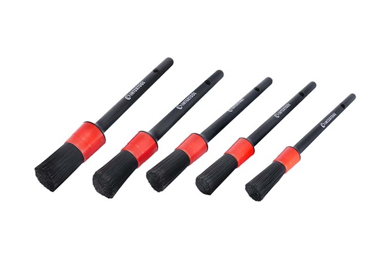 Набор кистей для детейлинга и химчистки Intertool 20/25/30/35/40 мм 5 шт. (2298606380)