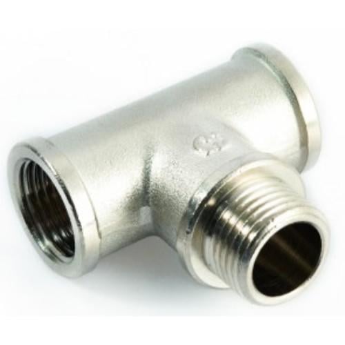 Тройник General Fittings РВЗВ 1/2" латунь никелированная (270015N0404) Тройник General Fittings РВЗВ 1/2" латунь никелированная (270015N0404)