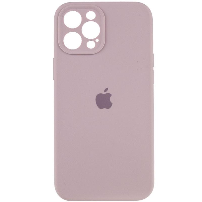 Противоударный чехол Silicone Case Full Camera Protective AA для Apple iPhone 12 Pro Max 6.7" Серый/Lavender/PVH