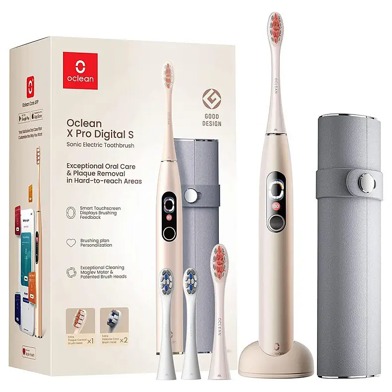 Электрическая зубная щетка Oclean X Pro Digital Set Electric Toothbrush Champagne Gold