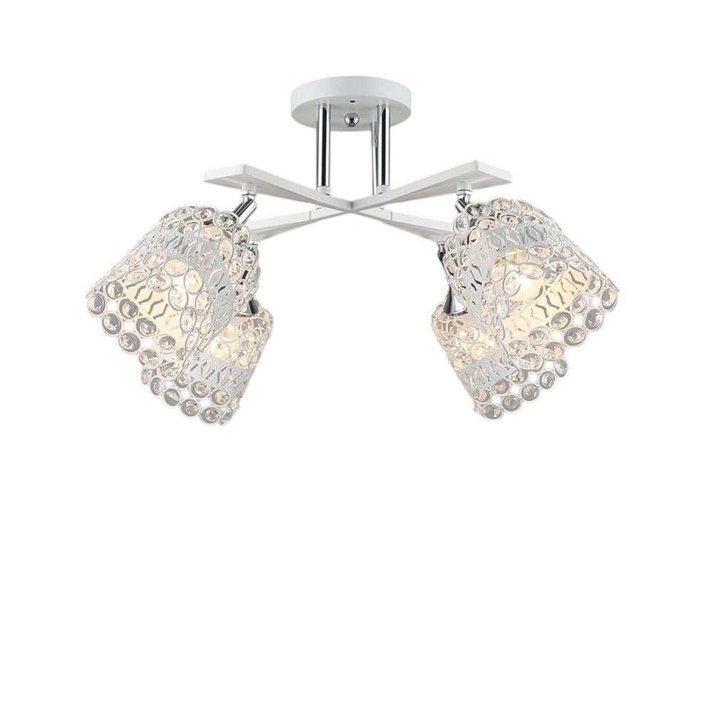 Люстра потолочная Light House SR-20749/4 WT/CR D600хH270 Белый/Хром