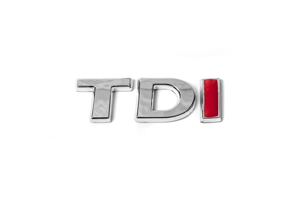 Надпись TDI TD-хром I-красная Davs Auto для Volkswagen Passat B8 2015-2023 гг. abs-пластик Хром