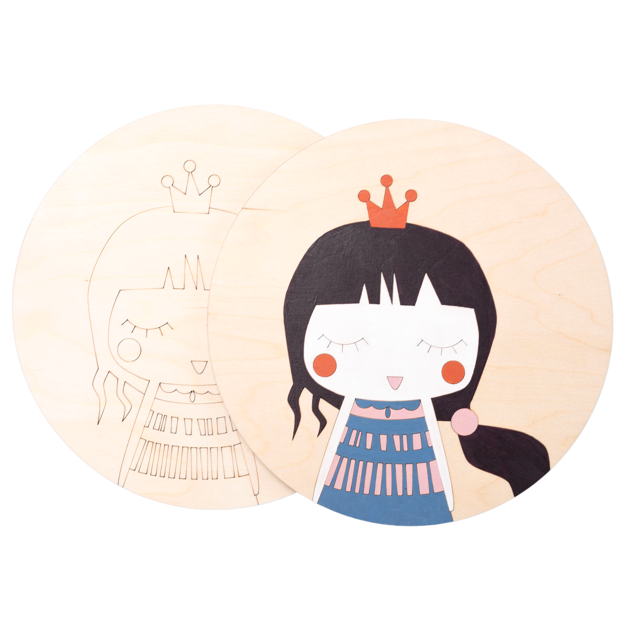 Набор деревянных панно по номерам Маленькая мечтательница (10076569) - фото 3 Набор деревянных панно по номерам Маленькая мечтательница (10076569) - фото 3