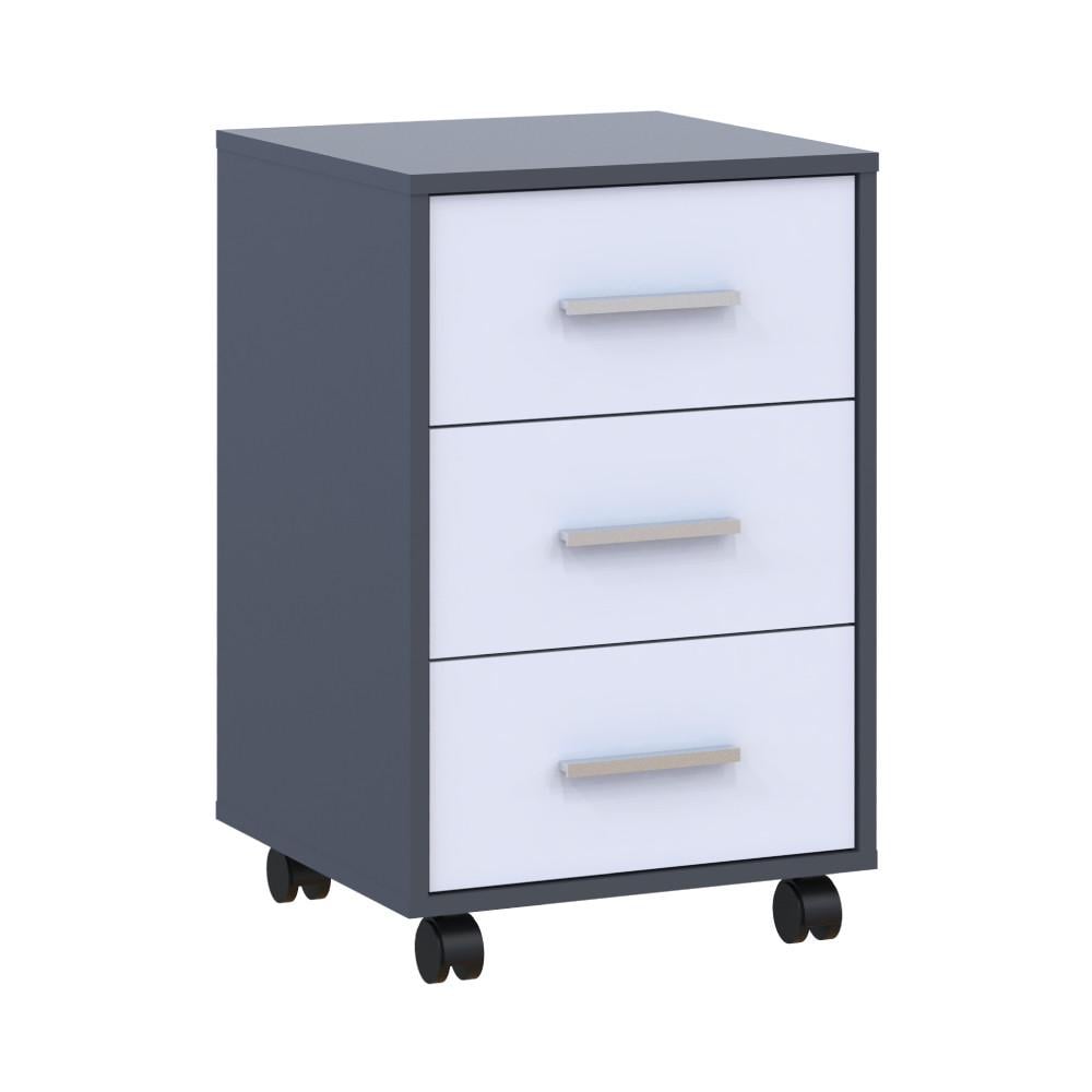 Тумба офісна Doros Т3 43х42х66,4 см Графіт/Білий (DRS-011399) - фото 2 Тумба офісна Doros Т3 43х42х66,4 см Графіт/Білий (DRS-011399) - фото 2