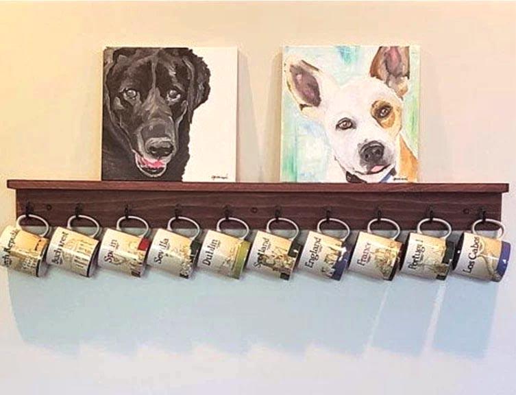 Полка для кружек из дерева Плажари Савоярди (СДК-008115)