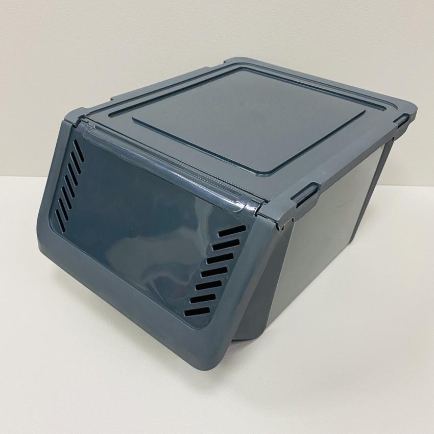 Контейнер-органайзер для хранения овощей и вещей Dunya Plastik 30319 пластиковый 34х25,5х25 см Серый (2542018489)