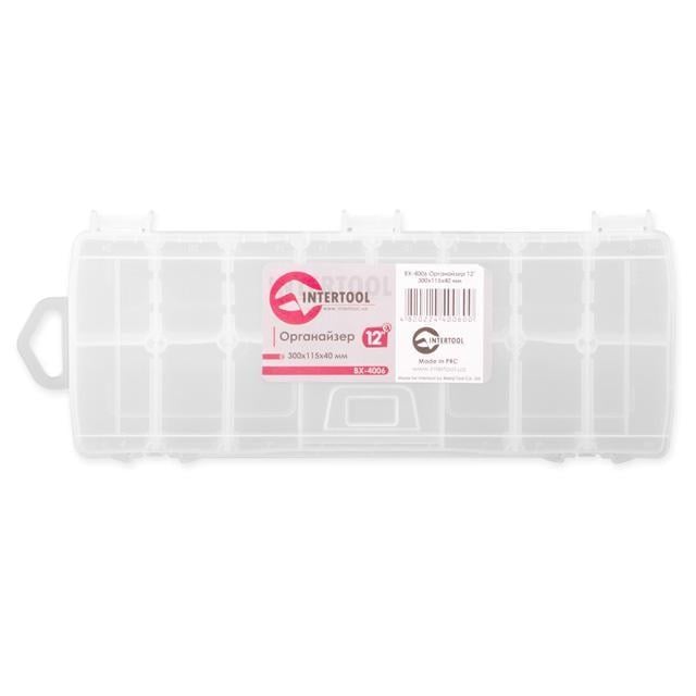 Органайзер для інструментів Intertool 12 300х115х40 мм