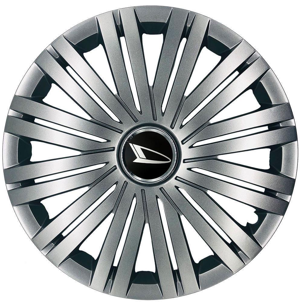 Ковпаки SJS 339 з логотипом Daihatsu R15 4 шт. Срібний (2654554846)
