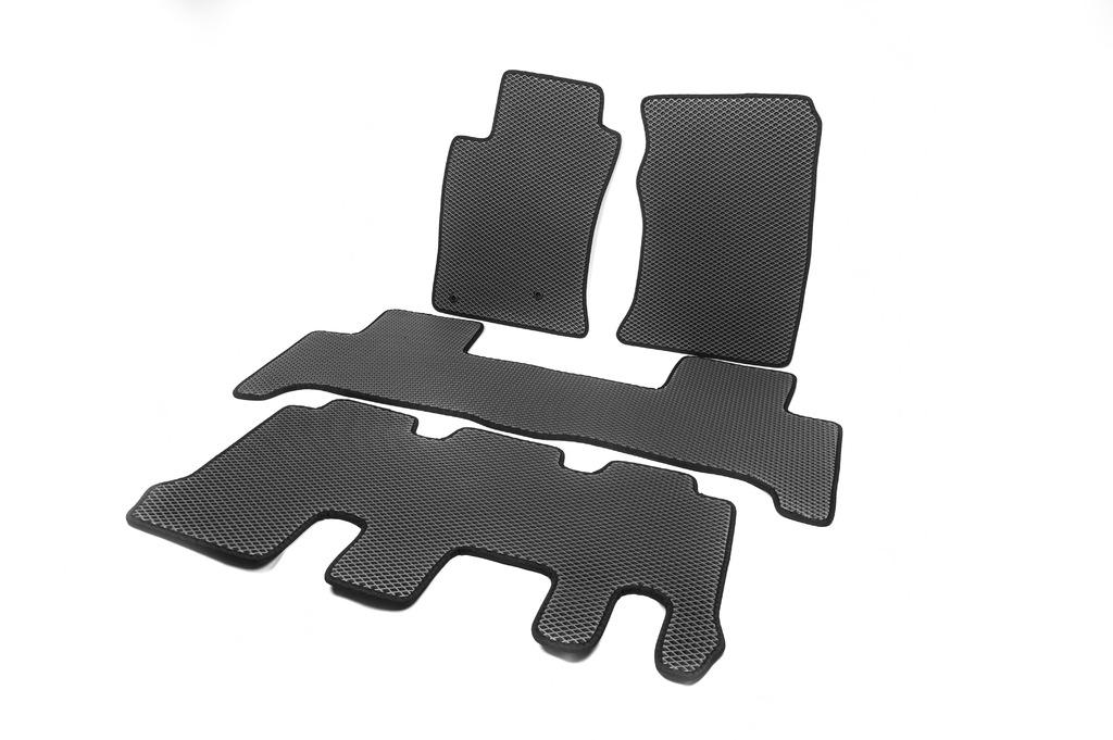 Коврики автомобильные Digital Designs для Toyota Land Cruiser Prado 120 3 ряда EVA Черный (86960)