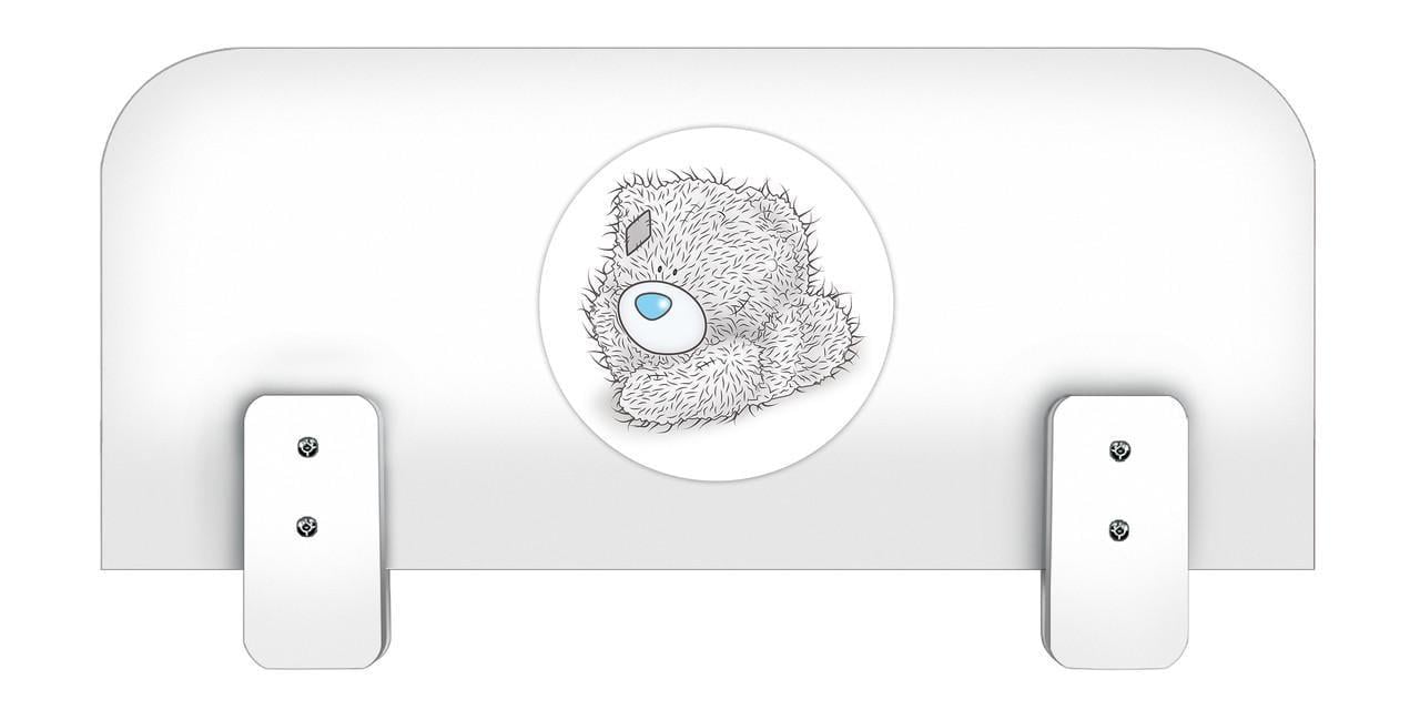 Бортик защитный МАКСИ-МЕбель для кровати №3 Тедди под толщину боковой царги 26 мм Белый гладкий (12229)