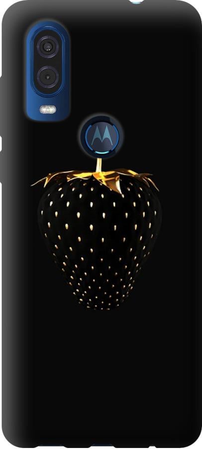 Чехол на Motorola One Vision Черная клубника (3585u-1782-42517)