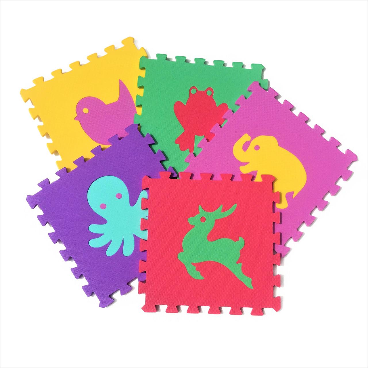 Килимок-пазл Тварини EVA 108 м2 товщина 10 мм щільність 100 кг/м3 30х30 см набір 12 шт. - фото 3 Килимок-пазл Тварини EVA 108 м2 товщина 10 мм щільність 100 кг/м3 30х30 см набір 12 шт. - фото 3