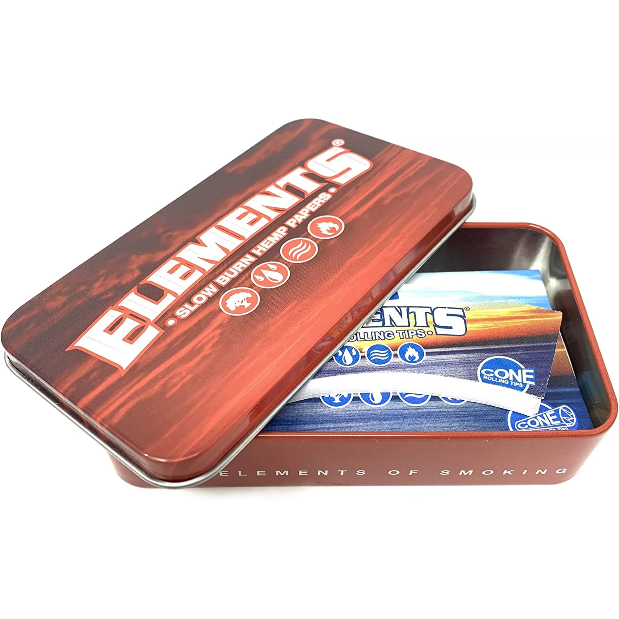 Стартовый набор для курения Elements металлический кейс Красный (22592)