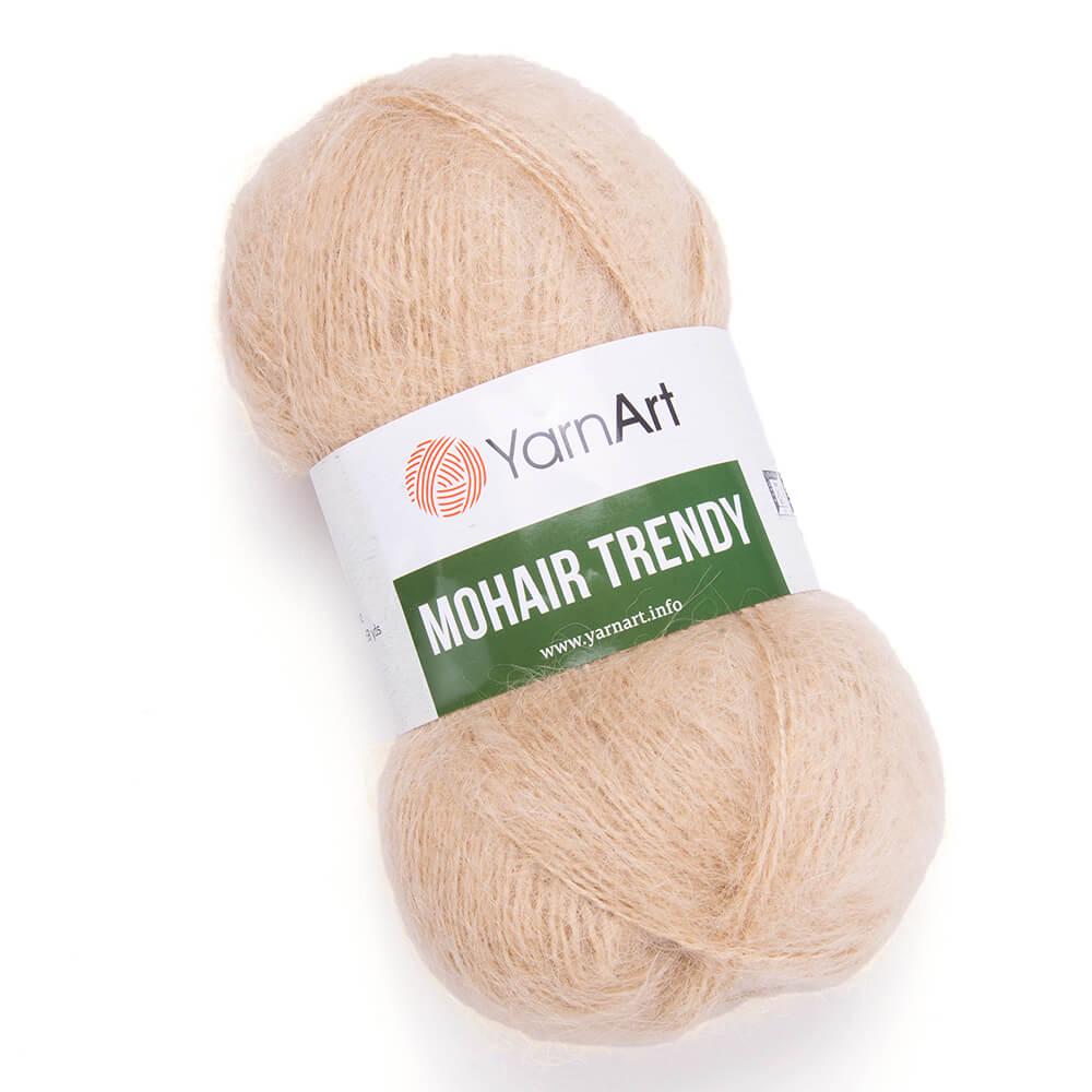Пряжа YarnArt Mohair Trendy 134 Светлый беж (6215)