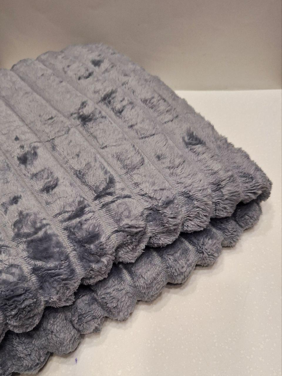 Плед флисовый Шарпей 150x200 см Серо-голубой (1711) - фото 2 Плед флисовый Шарпей 150x200 см Серо-голубой (1711) - фото 2