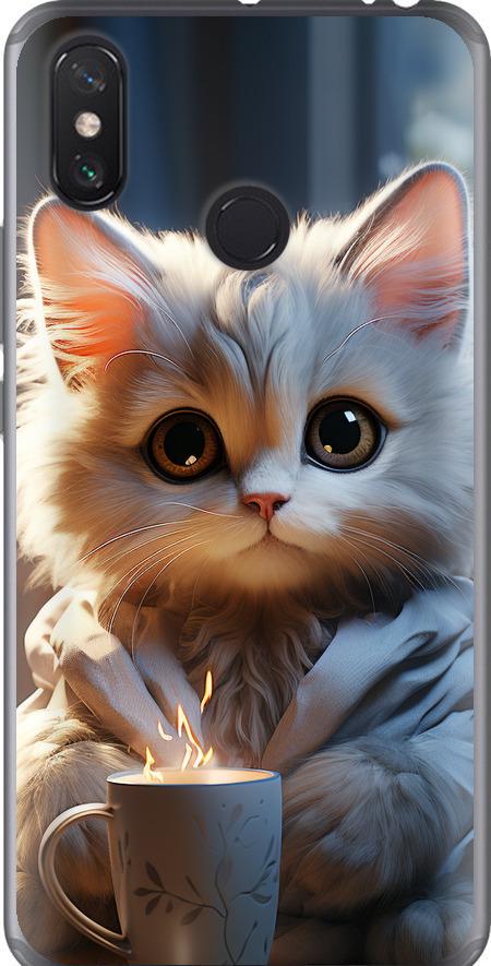 Чехол на Xiaomi Mi Max 3 White cat (5646u-1534-42517)