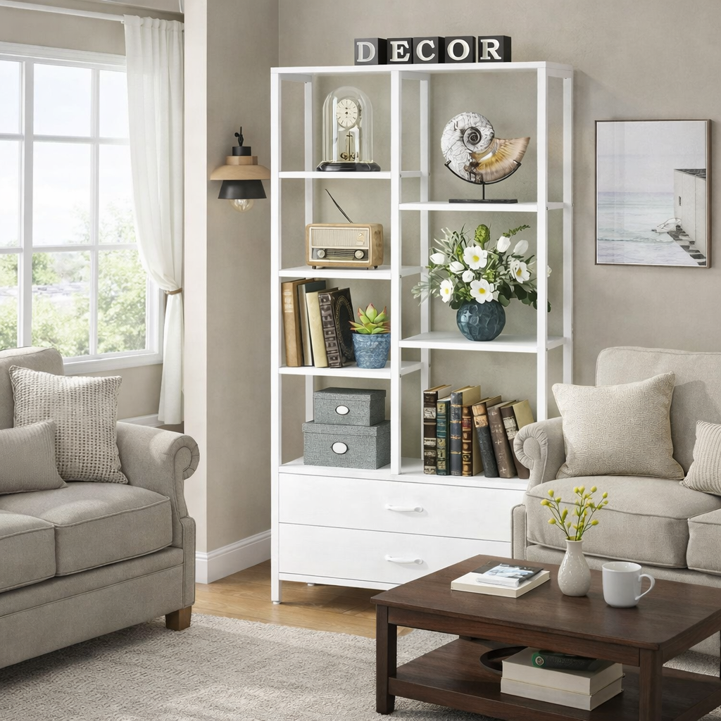 Стелаж Etagere 25 з полицями та 2-ящиками Дуб Родос (ST160)