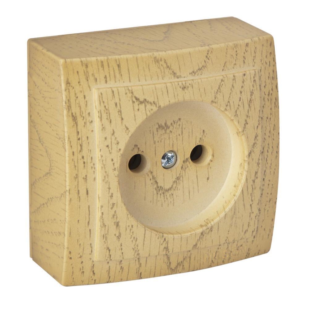 Розетка Nilson Themis одинарна без заземлення Клен (26281015)