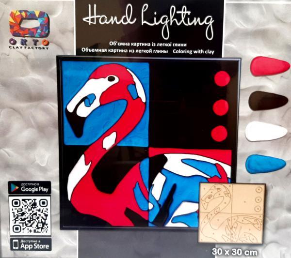 Картина из легкого пластилина OKTO Moon Light Clay mini Фламинго (70082-001)