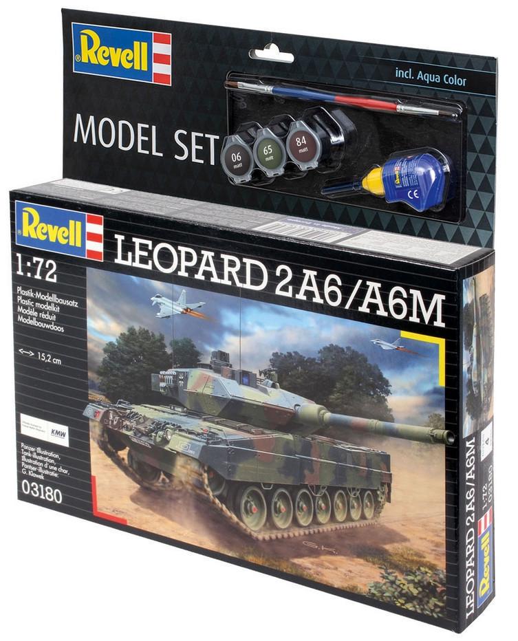 Сборная модель Revell Танк Леопард 2A6/A6M уровень 4/1:72 (RVL-63180) - фото 3