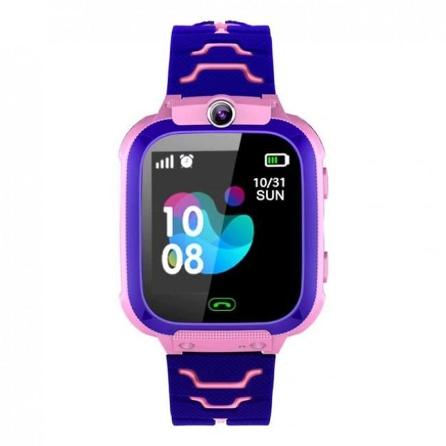 Детские смарт часы-телефон Smart Baby Watch Aishi Q12 Mint Pink с GPS - фото 2