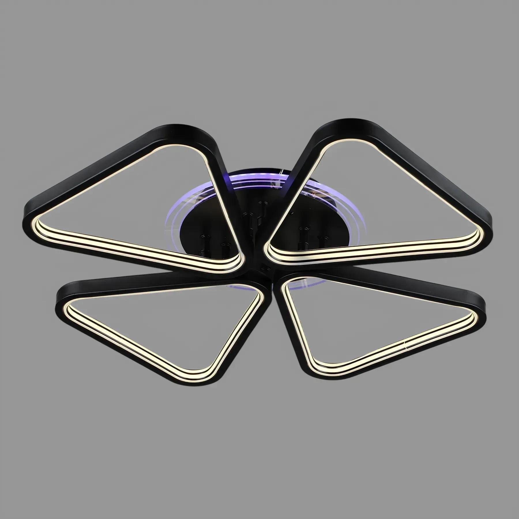 LED-люстра потолочная Sirius на четыре плафона с RGB-подсветкой корпуса IP20 YH921/4 56W (28688028)