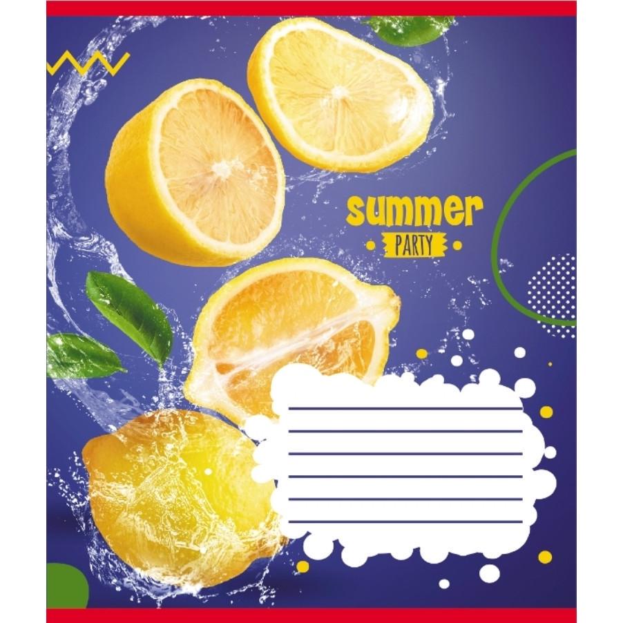 Зошит учнівський Leader Фрукти у воді 024-550016K-1 в клітинку 24 арк. (RLT55247)