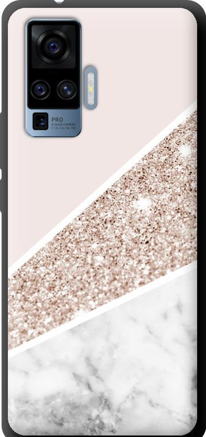 Чехол на Vivo X50 Pro Пастельный мрамор (4342b-1956-42517)