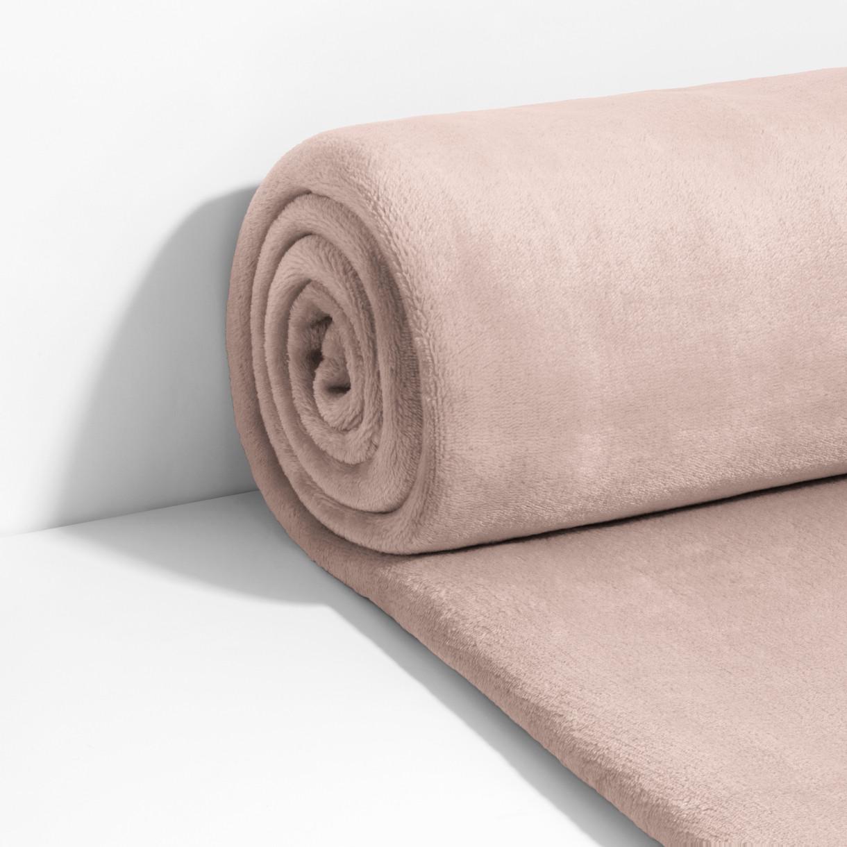 Плед Фланель велсофт евро 200х220 см Бежевый Плед Фланель велсофт евро 200х220 см Бежевый