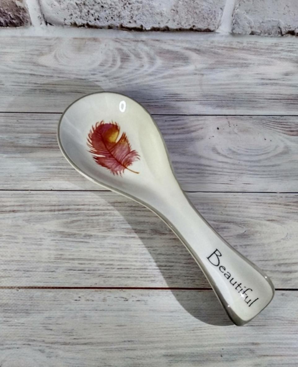 Підставка під ложку S&T Перо кераміка 25 см (25228978)