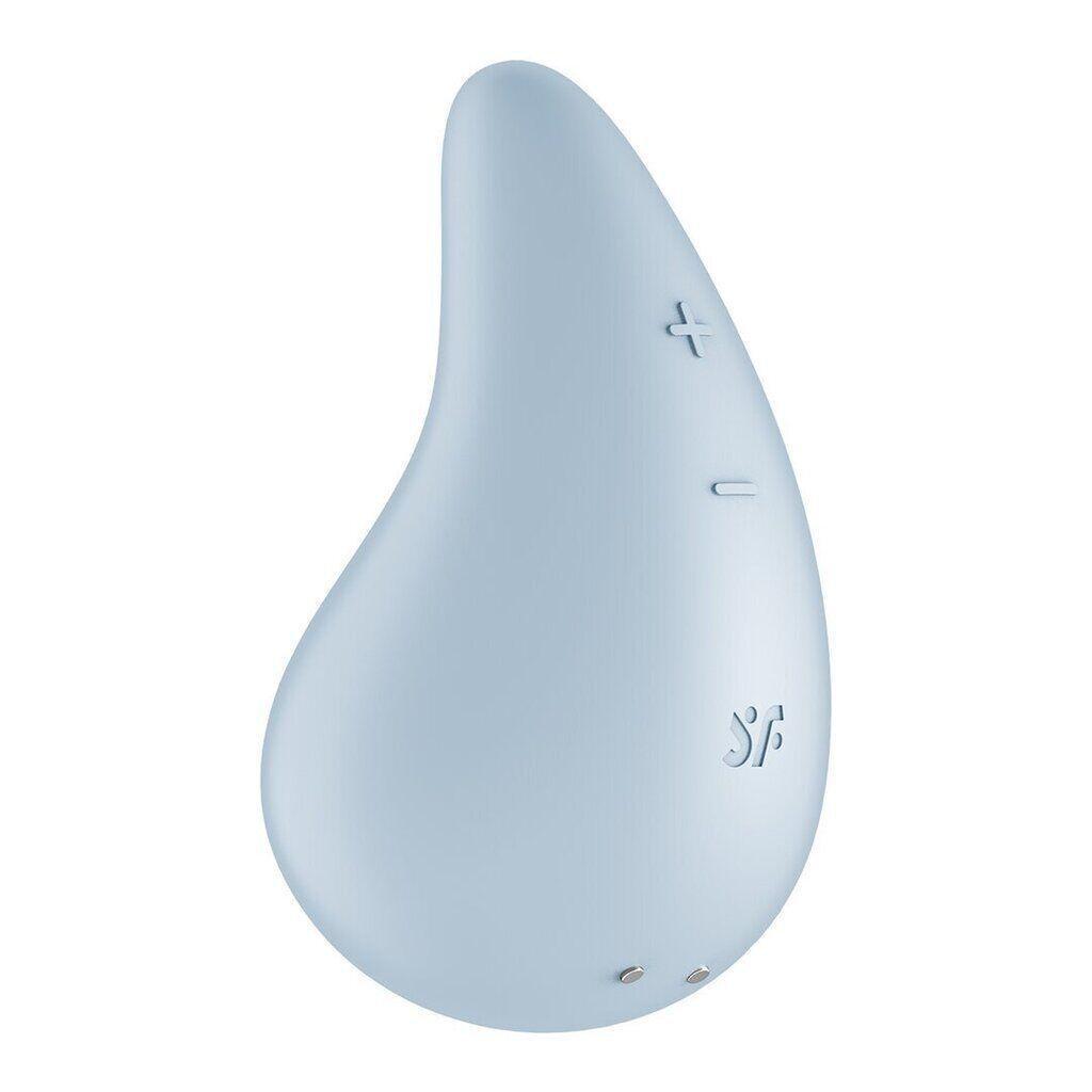Вибратор для наружной стимуляции Satisfyer Dew Drop 2 мотора/12 режимов/мягкий корпус Blue (SX1211)