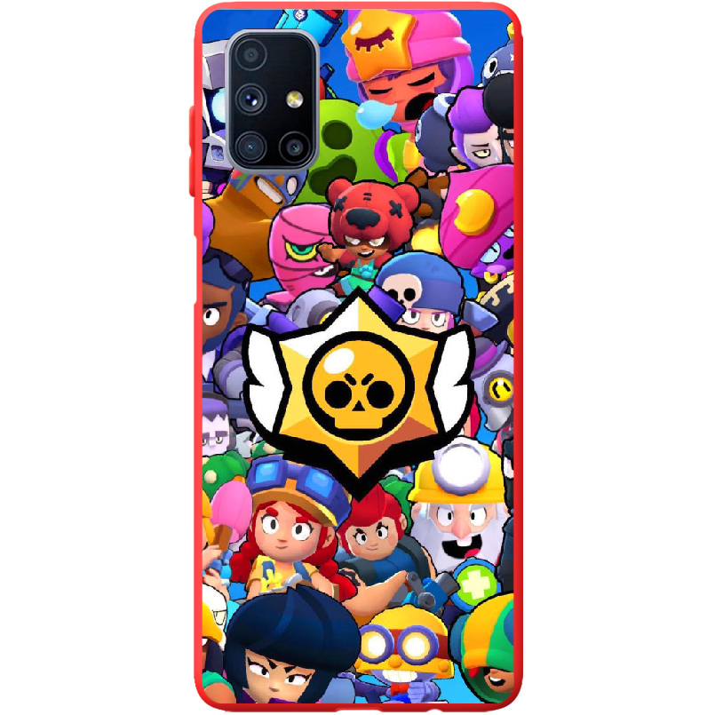 Чехол Boxface Samsung M515 Galaxy M51 Brawl Stars Красный силикон (40937-up2389-41570)