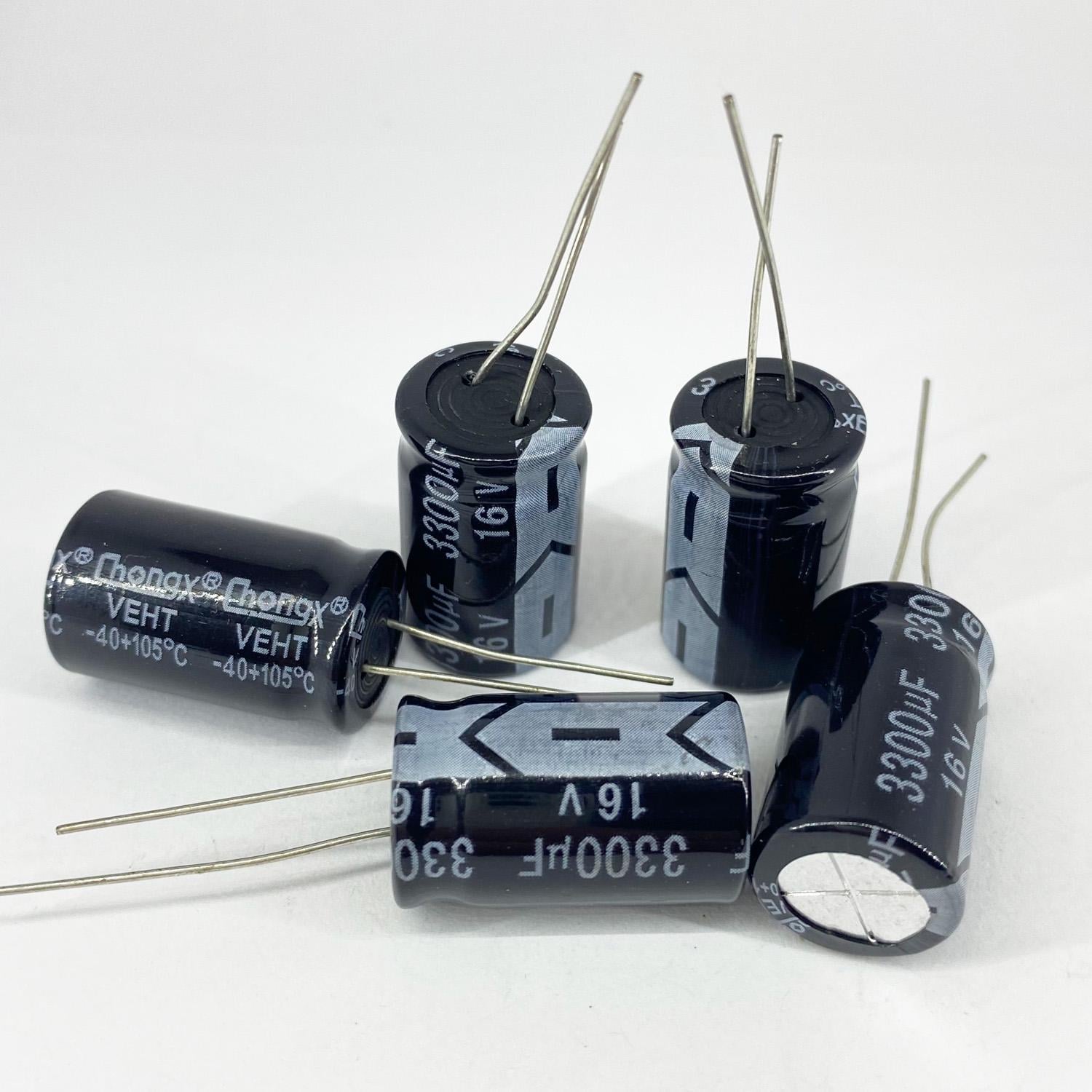Электролитические конденсаторы ChongX 3300 мкф 16V 13x21 мм 105 °C (5472)