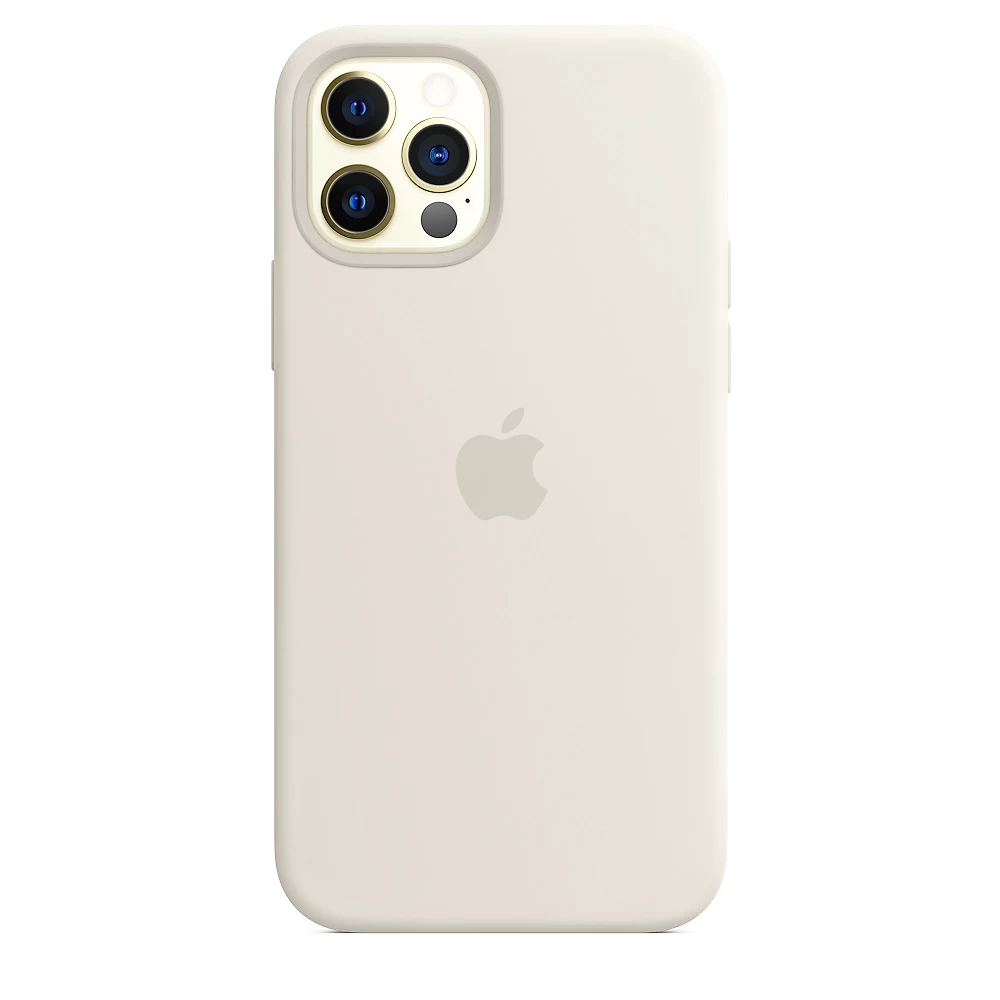 Силиконовый Чехол Накладка Silicone Case для iPhone 12/12 Pro Antique White - фото 2